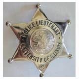 Obsolete Univ. Of Illinois Police Lieutenant Badge