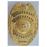 Obsolete Interstate Detective Bureau Badge