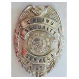 Obsolete California Epling Security Service Badge