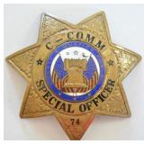 Obsolete C-COMM Special Officer Badge
