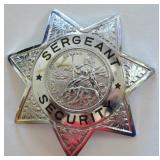 Obsolete Security Sergeant Badge