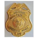 Obsolete Park Detective Agency Lieutenant Badge