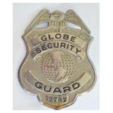 Obsolete Globe Security Guard Badge