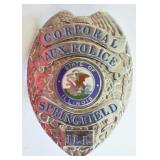 Obsolete Sprinfield ILL Aux. Police  Badge