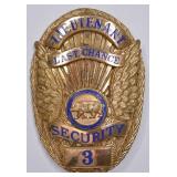 Obsolete Last Chance Casino Lieutenant Badge