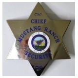 Obsolete Mustang Ranch Brothel Security Badge