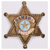 Obsolete Sahara Casino Security Badge