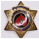 Obsolete Sahara Hotel Casino Security Chief Badge