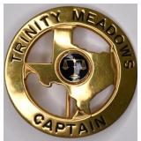 Obsolete Trinity Meadows Race Track Security Badge