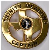 Obsolete Trinity Meadows Race Track Security Badge