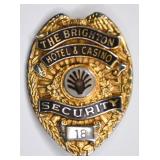 Obsolete The Brighton Hotel Casino Security Badge