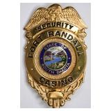 Obsolete Fort Randall Casino Security Badge