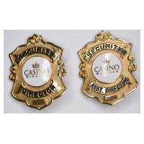Pair Of Casino Windsor Security Directors Badges
