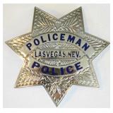 Obsolete Las Vegas Nevada Policeman Badge