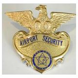 Obsolete Clark Co NV Airport Security Cap Badge