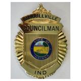 Obsolete Merrillville Indiana Councilman Badge