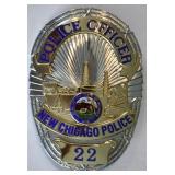 Obsolete New Chicago Indiana Police Officer Badge