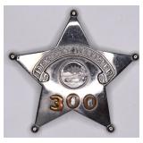 Vintage Obsolete Indiana Deputy Bailiff Badge #300