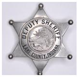 Vintage Obsolete Indiana Deputy Sheriff Badge
