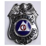 Obsolete Brown County Indiana CD Aux. Police Badge