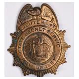 Obsolete New Jersey State Secret Service Badge