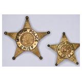 Pair Of McCook Illinois Police Chief Badges