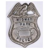 Obsolete Midway Park Illinois Police Badge