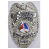 Obsolete Mt. Prospect Illinois E.S.D.A. Badge