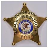 Obsolete State Of Illinois M.M.S. Sergeant Badge