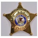 Obsolete State Of Illinois M.M.S. Asst Chief Badge