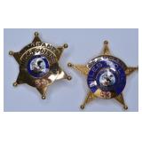 Pair Of Niles Illinois Police Sergeant Badges #53