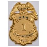 Obsolete U.S. Navy Master-At-Arms Glenview  Badge