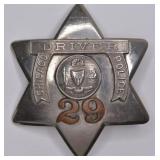 Obsolete Chicago Police Driver Pie Plate Badge #29