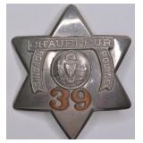 Obsolete Chicago Police Chauffeur Pie Plate Badge