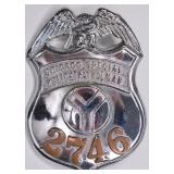 Obsolete Chicago Special Police Patrolman Badge