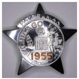 Obsolete Chicago Police Patrolman Badge #1955