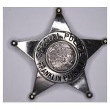 Obsolete Franklin Park Ill. Special Police Badge
