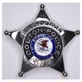Obsolete Dolton Illinois Police Patrolman Badge