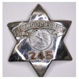 Obsolete Maywood Illinois Police Pie Plate Badge