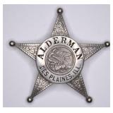 Obsolete Des Plaines Illinois Alderman Badge