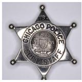 Chicago Police Superintendent Staff Badge #1184