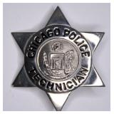 Obsolete Chicago Police Technician Badge
