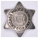 Obsolete Chicago Police Sergeant Badge #609