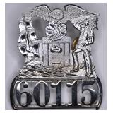 Obsolete Chicago Police Cap Badge #60115