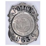Obsolete Chicago Police Badge #963