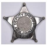 Obsolete Cook County Illinois Deputy Sheriff Badge