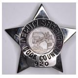 Obsolete Cook County Illinois Deputy Sheriff Badge