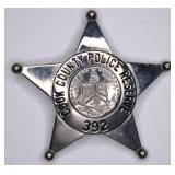 Obsolete Cook County Illinois Police Reserve Badge