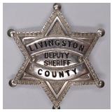 Obsolete Livingston Co. Ill. Deputy Sheriff Badge