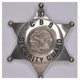 Obsolete Illinois CBS Security Guard Badge #107